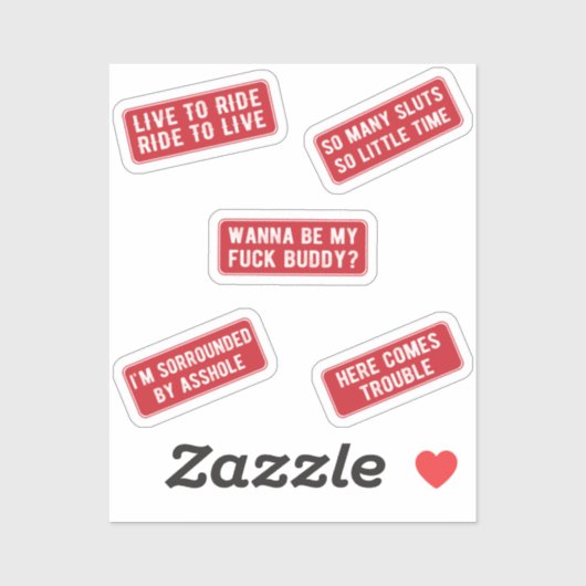 Sticker Allons Rouler (Rouge) (Feuille)