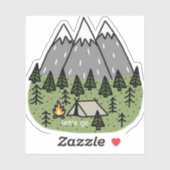 Sticker Allons-y coller (Feuille)