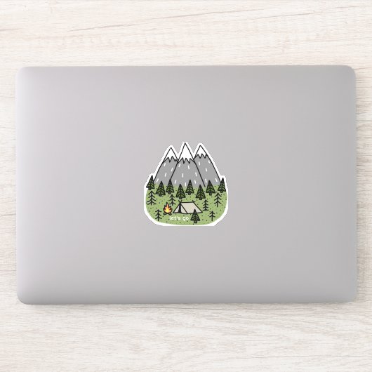 Sticker Allons-y coller (Ordinateur)