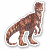 Sticker Allosaurus de Tigre (Devant)