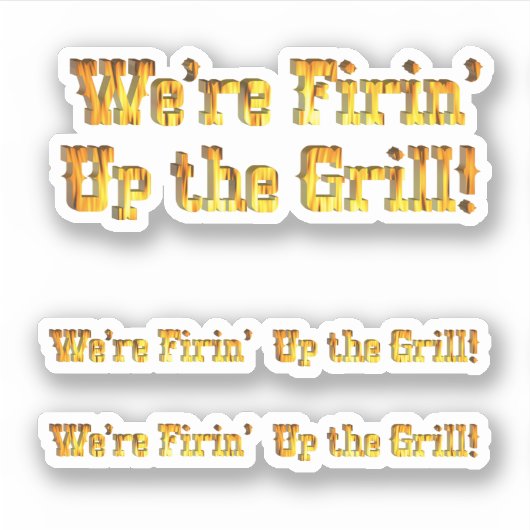 Sticker Allumer le grill (Devant)