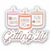 Sticker Allumer les bougies de chute (Recto)