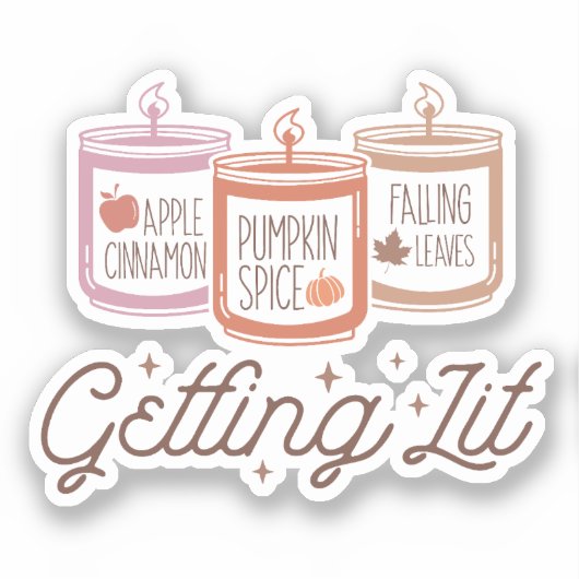 Sticker Allumer les bougies de chute (Recto)