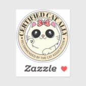 Sticker Ally Cat Certifié | (Feuille)