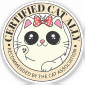 Sticker Ally Cat Certifié | (Recto)