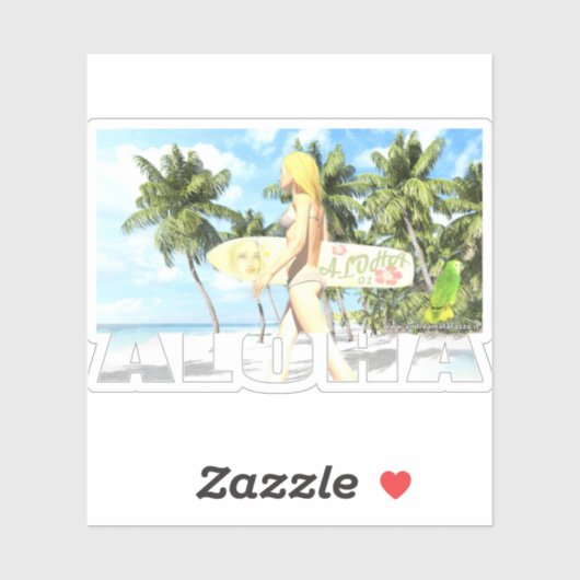 Sticker Aloha 01 (Feuille)