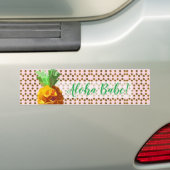Sticker Aloha Babe ananas (En voiture)