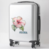 Sticker Aloha Hibiscus Fleur (Sur valise)