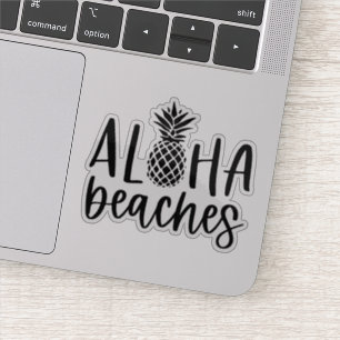 Sticker Aloha Plages Ananas Tropical Été