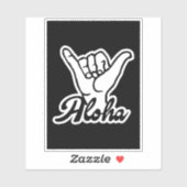 Sticker Aloha Shaka Hand, Hang Loose sign (Feuille)