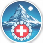 Sticker Alpes suisses - Matterhorn (Recto)