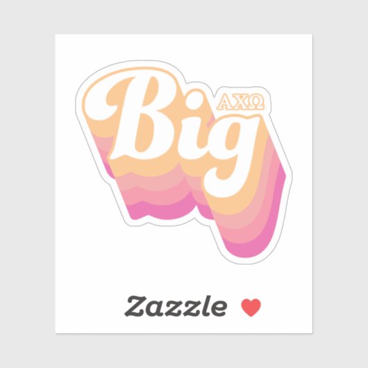 Sticker Alpha Chi Omega | Gros (Feuille)