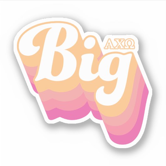 Sticker Alpha Chi Omega | Gros (Devant)