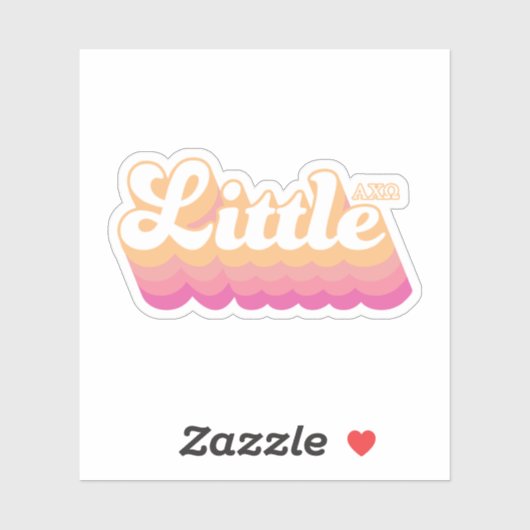 Sticker Alpha Chi Omega | Petit (Feuille)