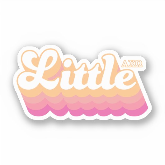 Sticker Alpha Chi Omega | Petit (Devant)