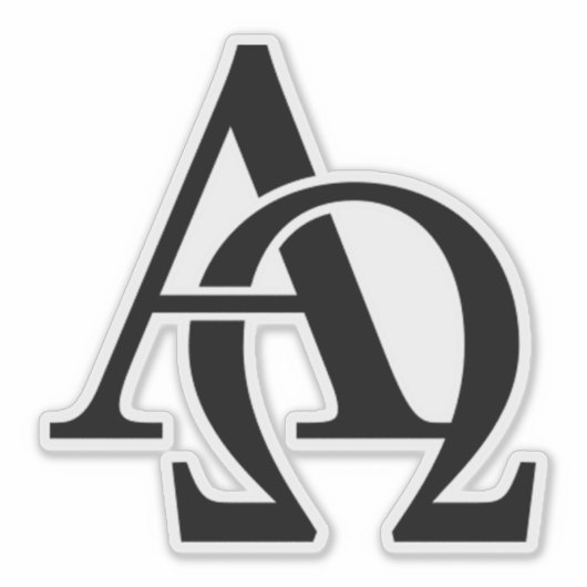 Sticker Alpha Omega (Devant)