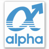 Sticker Alpha original (Devant)