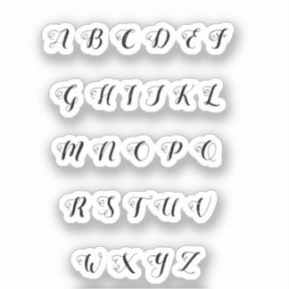 Sticker Alphabet