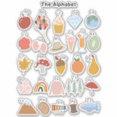 Sticker Alphabet A à Z avec photos Enfants (Devant)