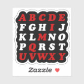 Sticker Alphabet anglais (Feuille)