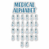 Sticker Alphabet Médical (Devant)