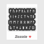 Sticker Alphabet Runique [Futhorc] (Feuille)