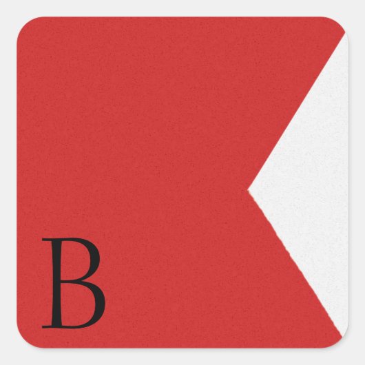 Sticker Alphabet Signal Nautique (Devant)