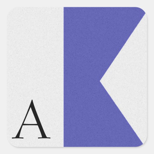 Sticker Alphabet Signal Nautique (Devant)