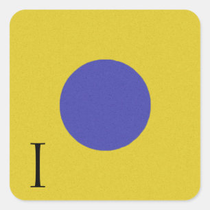 Sticker Alphabet Signal Nautique I