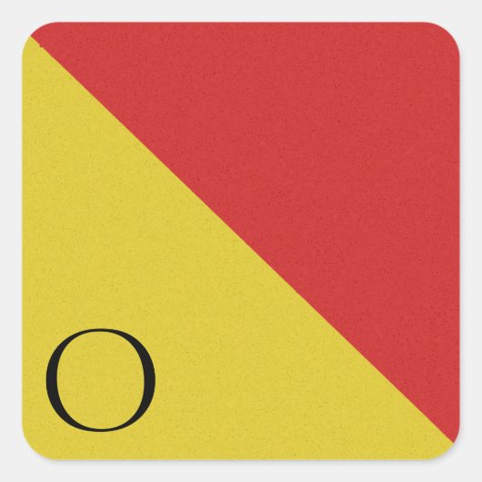 Sticker Alphabet Signal Nautique O (Devant)