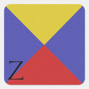 Sticker Alphabet Signal Nautique Z