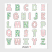 Sticker Alphabet Springtime (Feuille)