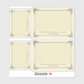 Sticker Alphonse Allais, April Fools, Blanc, Art Abstrait (Feuille)