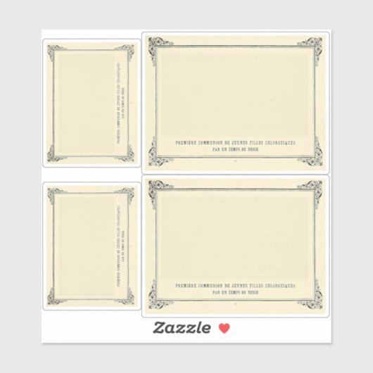 Sticker Alphonse Allais, April Fools, Blanc, Art Abstrait (Feuille)