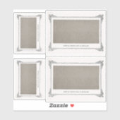 Sticker Alphonse Allais, April Fools, Grey, Art Abstrait (Feuille)