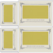 Sticker Alphonse Allais, April Fools, Jaune, Art Abstrait (Devant)