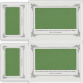 Sticker Alphonse Allais, Avril Fools, Vert, Art Abstrait (Devant)