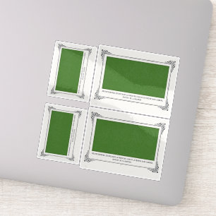 Sticker Alphonse Allais, Avril Fools, Vert, Art Abstrait