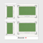 Sticker Alphonse Allais, Avril Fools, Vert, Art Abstrait (Feuille)