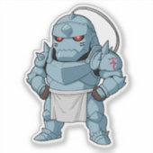 Sticker Alphonse Elric Chibi Art (Devant)