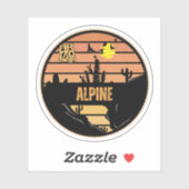 Sticker Alpine, Arizona (Feuille)