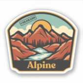 Sticker Alpine, Colorado (Devant)