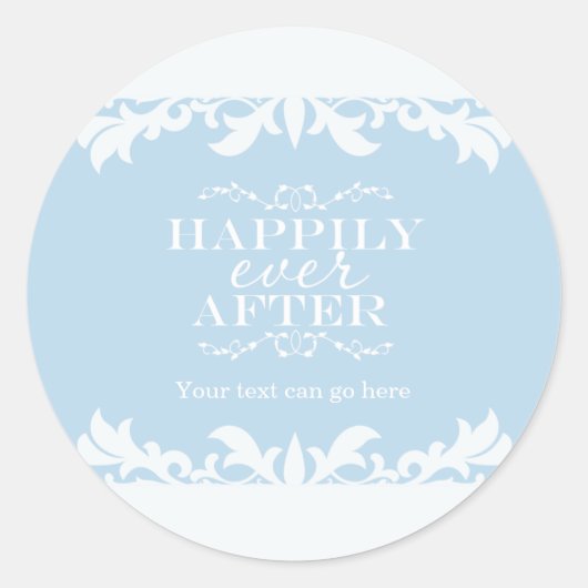 Sticker als feestfavoriet voor HAPPILY EVER AFTER- (Voorkant)