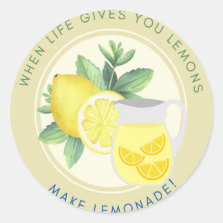 Sticker als het leven je leemten geeft, limonade m