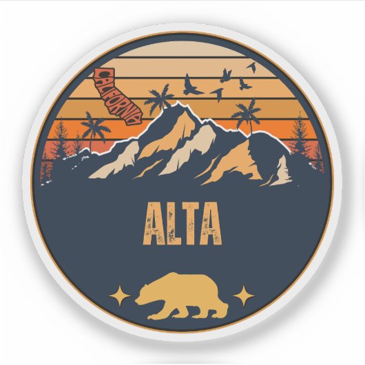 Sticker Alta, Californie (Devant)