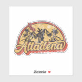 Sticker Altadena, Californie (Feuille)