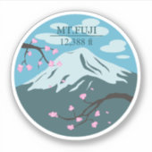 Sticker Altitude du Mont Fuji (Devant)