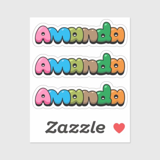 Sticker Amanda (Feuille)