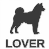 Sticker amant shiba inu (Devant)