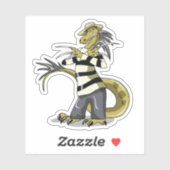 Sticker Amargasaurus Pose Comme Freddy Krueger. (Feuille)